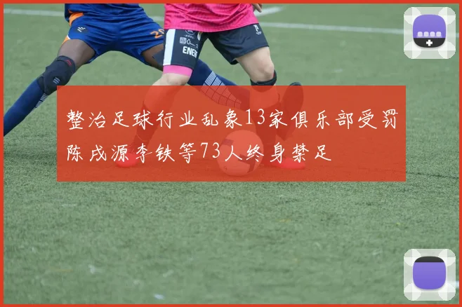 整治足球行业乱象13家俱乐部受罚陈戌源李铁等73人终身禁足